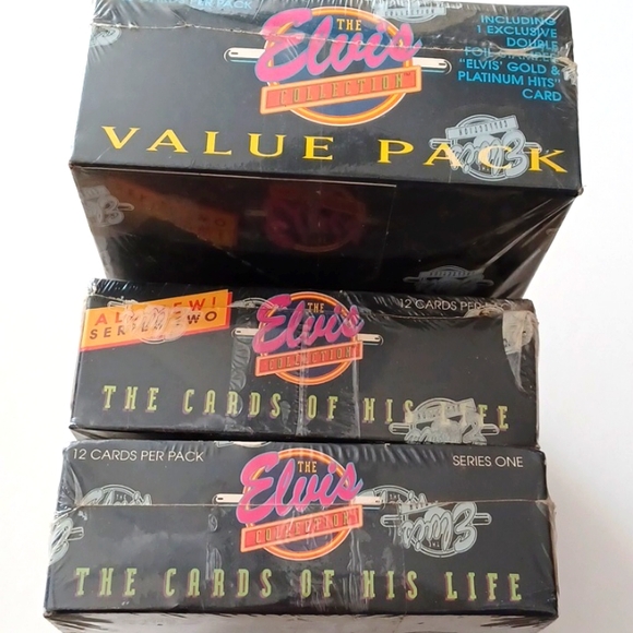 Elvis 3 factory  sealed card sets of his life - Picture 7 of 11